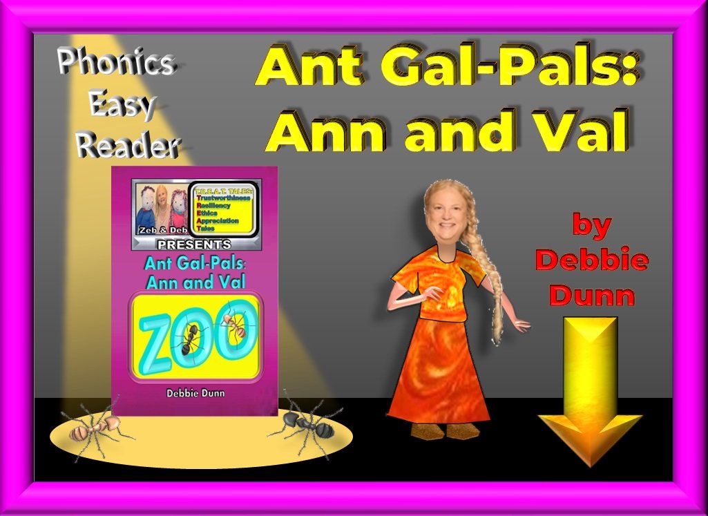 Display for Easy Reader Phonics book about Ants