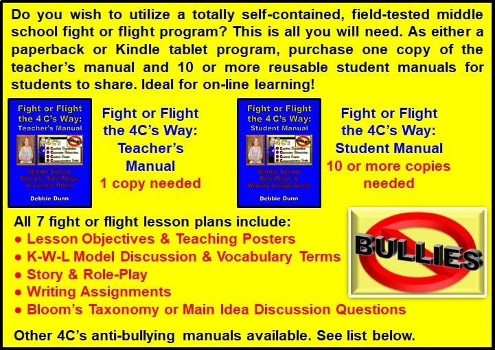 Description of how to set up a self-contained, field-tested middle school fight or flight program