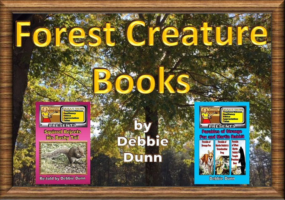 Forest Creatures book display
