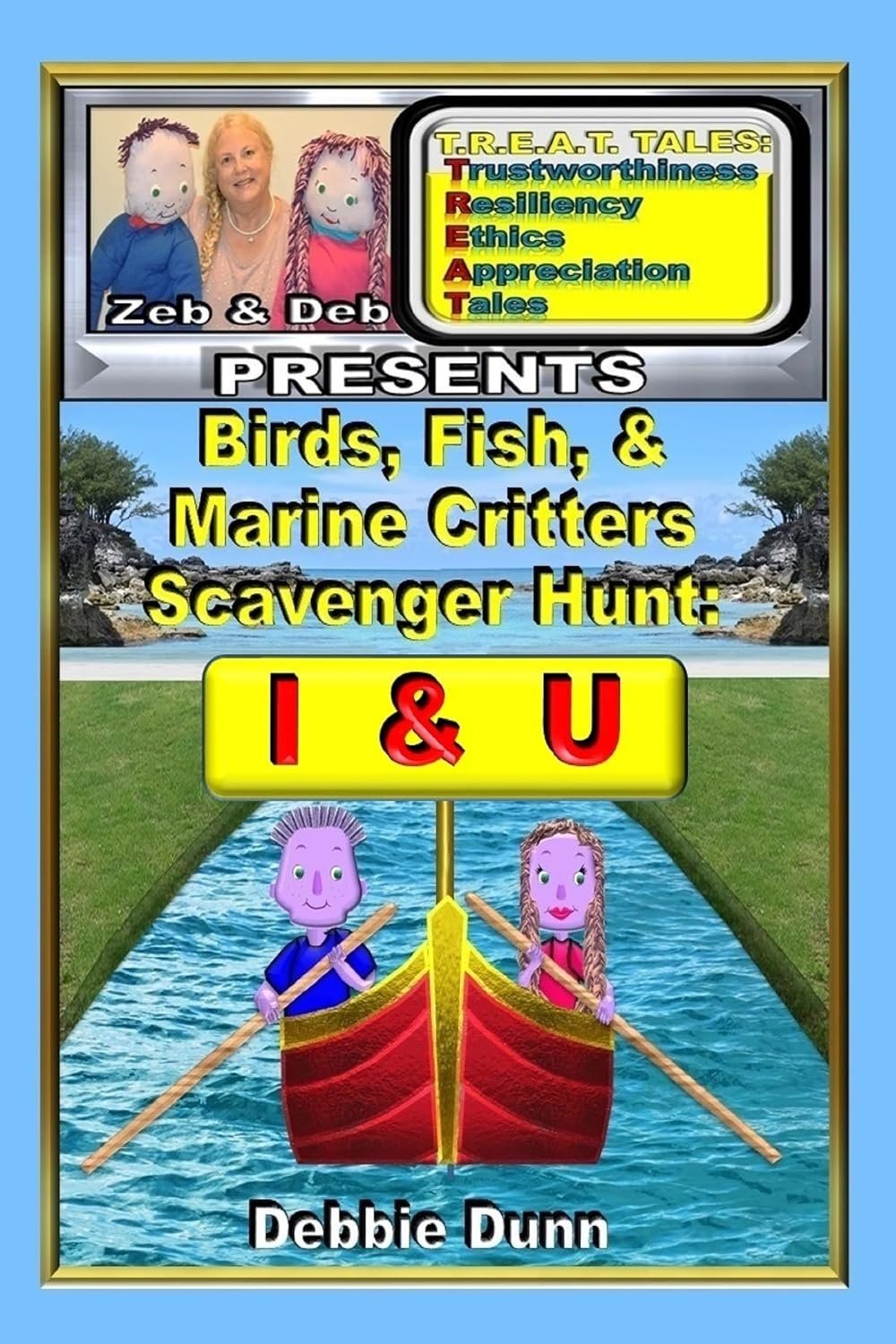 Book cover for Birds, Fish, & Marine Critters Scavenger Hunt for Letters I-U