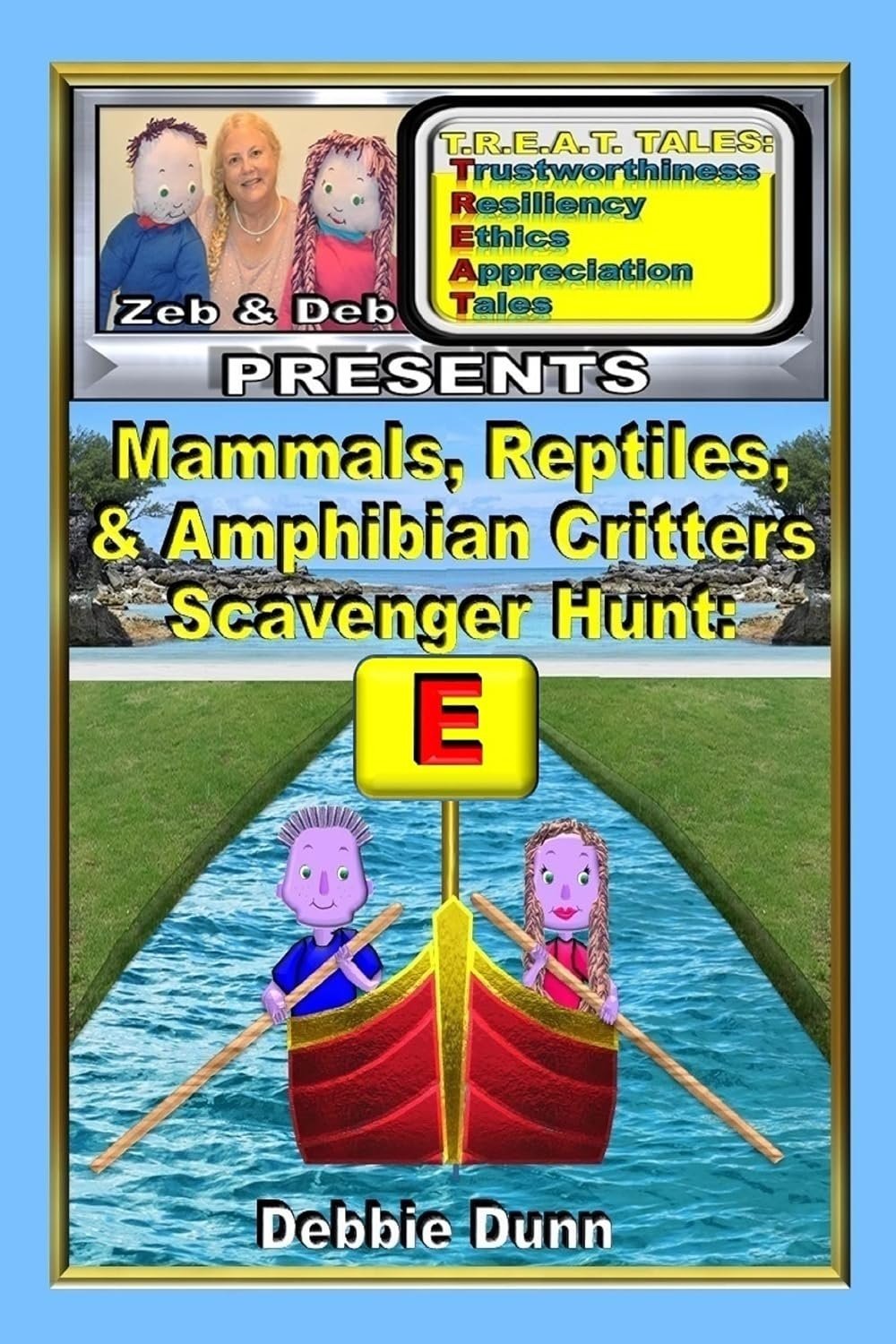 Book cover for Mammals, Reptiles, & Amphibians Critters Scavenger Hunt for Letter E