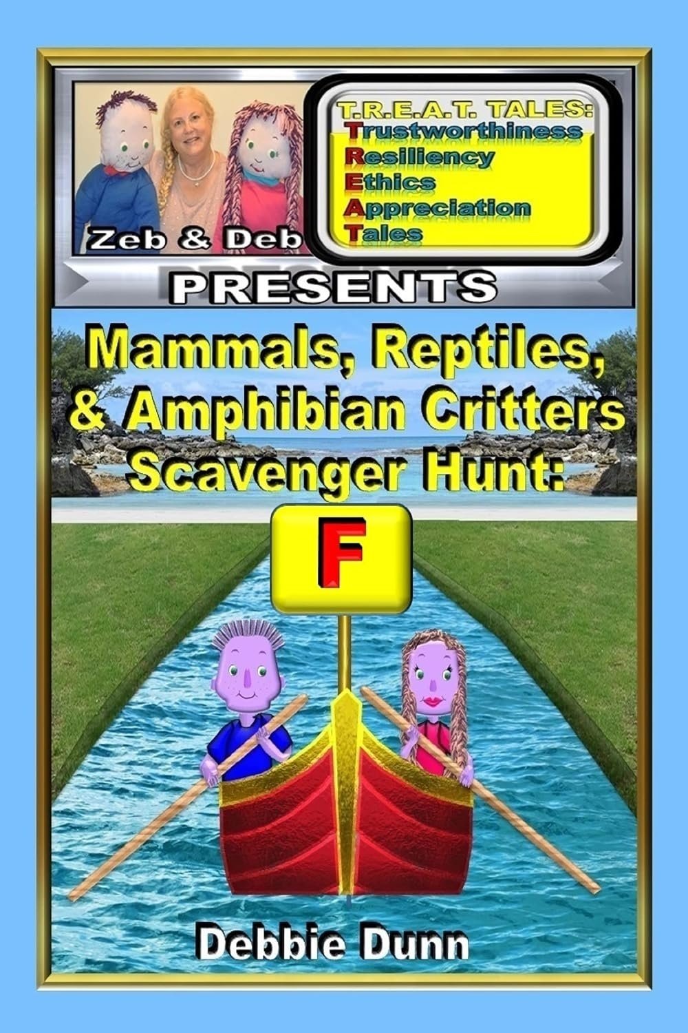 Book cover for Mammals, Reptiles, & Amphibians Critters Scavenger Hunt for Letter F